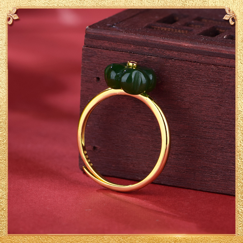 Jasper Four - Leaf Clover Ring