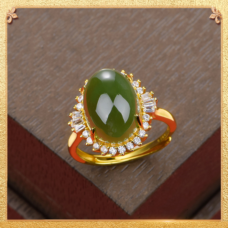 The Classical Jasper Ring - Retro Chinese style