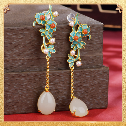 the first display of the floral language earrings