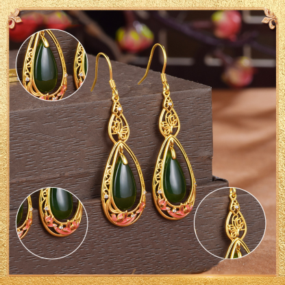 detail display of the butterfly whisper earrings