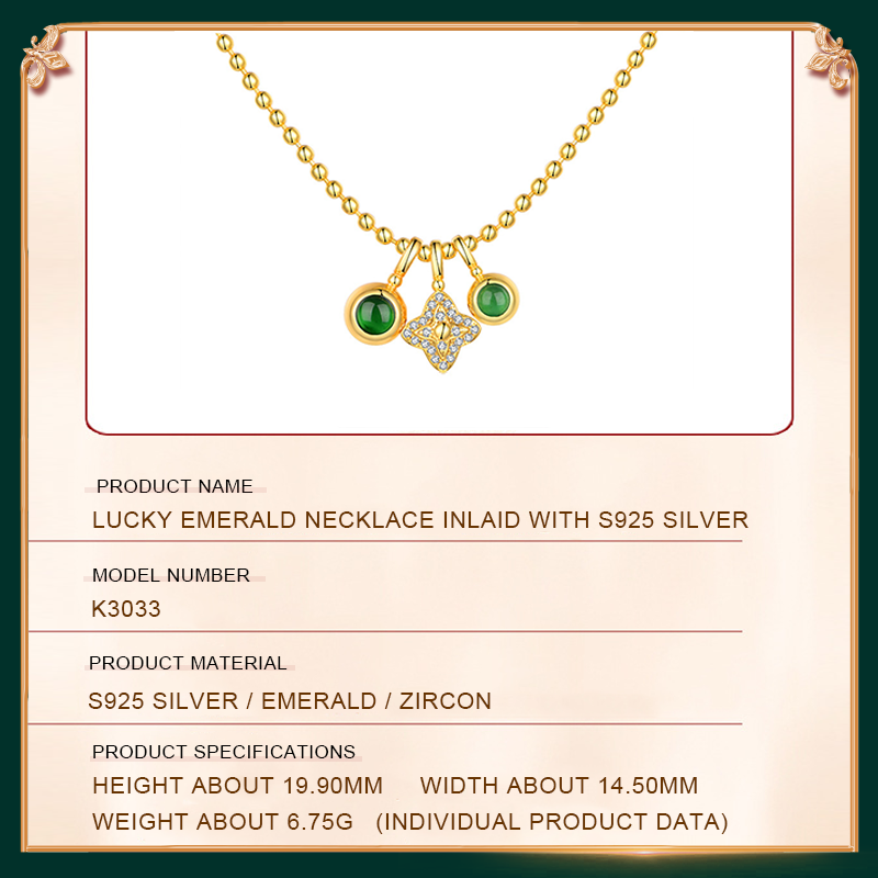 Lucky Emerald Necklace