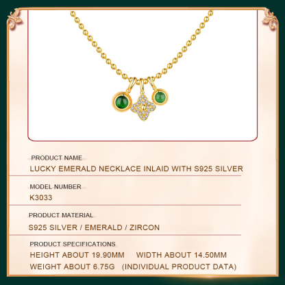 Lucky Emerald Necklace