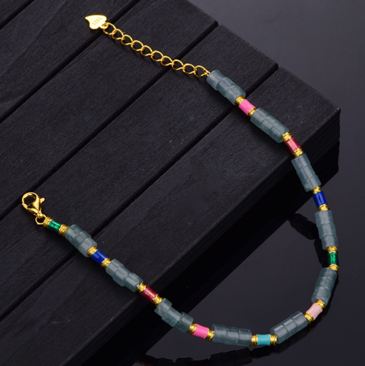 Southern Red Agate Water Drop Brushed Pendant