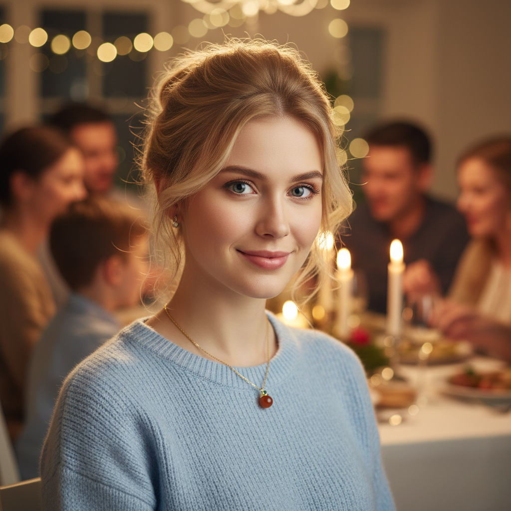 Southern Red Agate "Minimalist" Pendant (Model K3422)