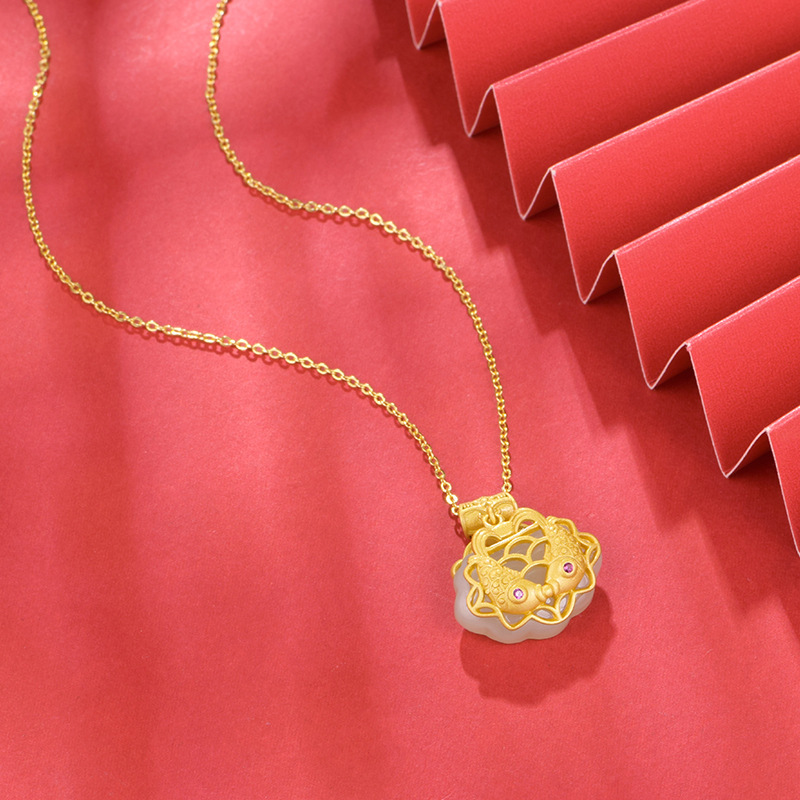 Double Fish Wealth Pendant