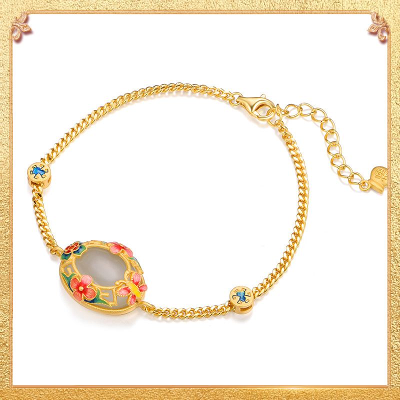 close-up shot display of the blossomed bracelet