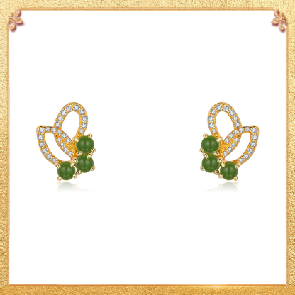 Green butterfly Earrings - embody profound cultural connotations
