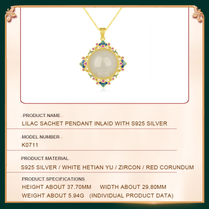 Enamel Sachet Pendant