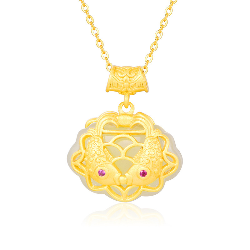 Double Fish Wealth Pendant