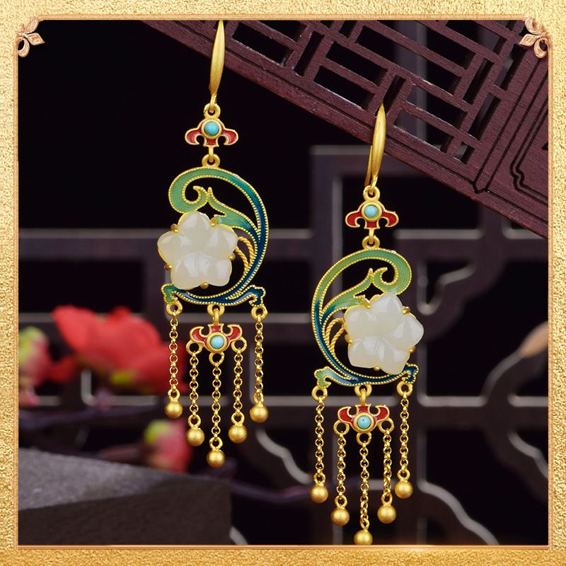 the third display of the secret garden earrings