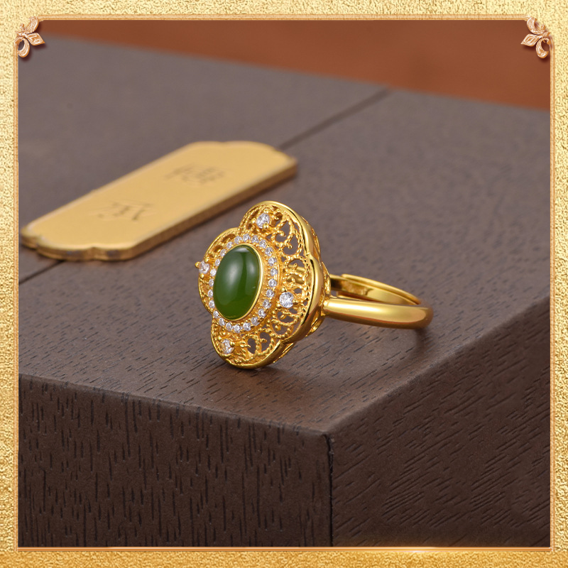 Clover Ring - Signifying health, reputation, true love, and wealth