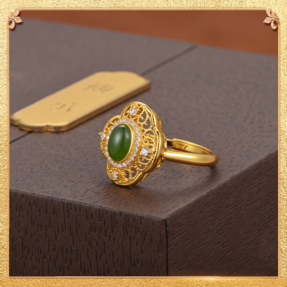 Clover Ring - Signifying health, reputation, true love, and wealth