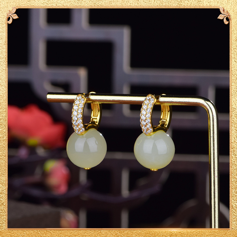 the second display of the baby's breath earrings