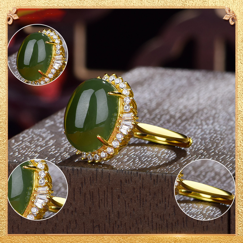 The Classical Jasper Ring - Retro Chinese style