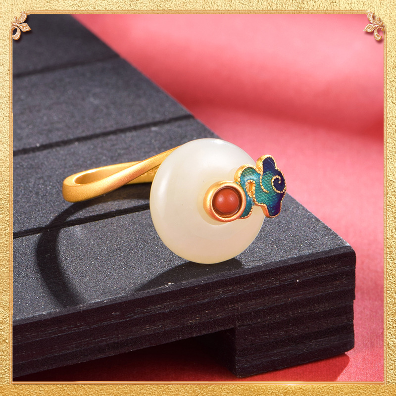 Auspicious Cloud Ring - Symbolizes blessings and happiness