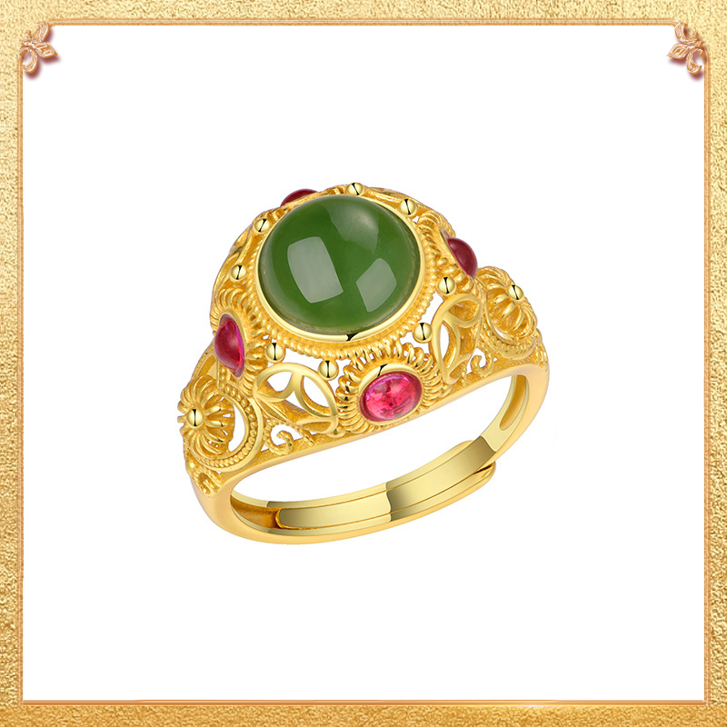 Green - Rhyme Dreamy Ring: A green symphony of dreamy nature