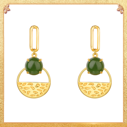 close-up shot display of the beloved earrings