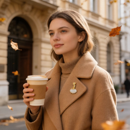 Hetian Jade "Pipa" Dual-Wear Pendant & Brooch (Model K4769)