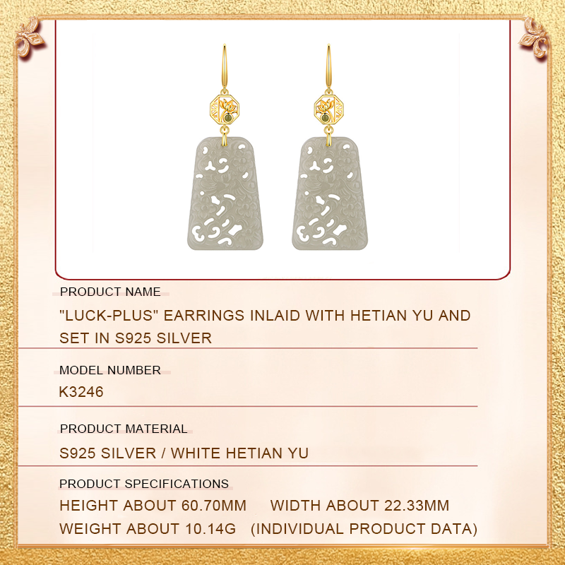 the specification and size of the luck-plus earrings