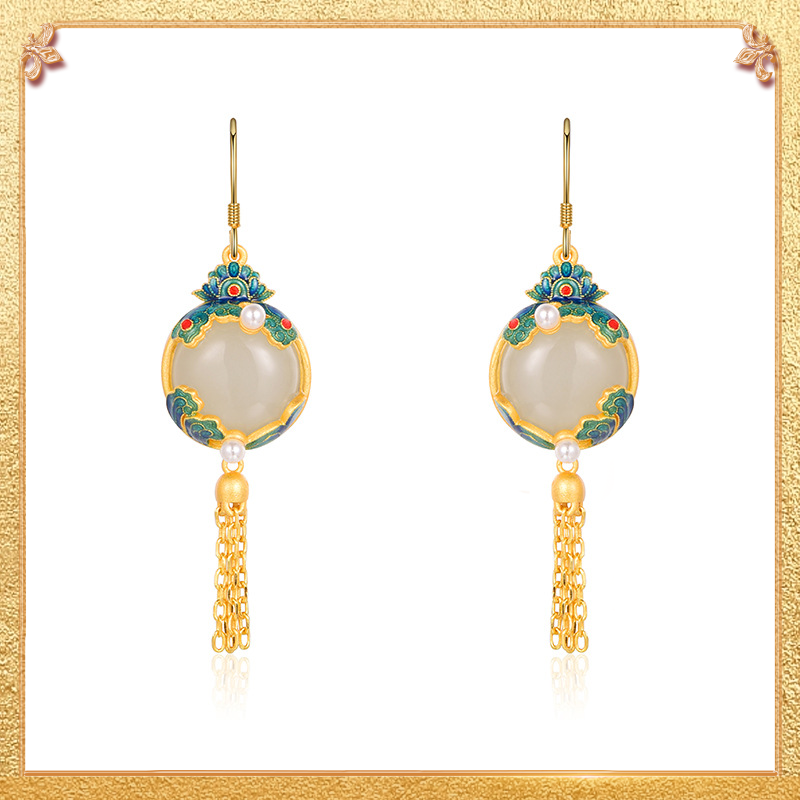 Unending Earrings - Vividly symbolizing eternal love.