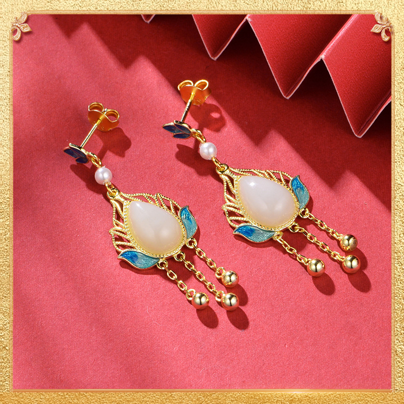 Lotus Earrings - embody profound cultural connotations