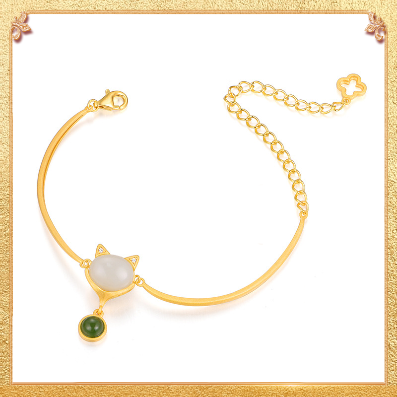 close-up shot display of the fox bracelet