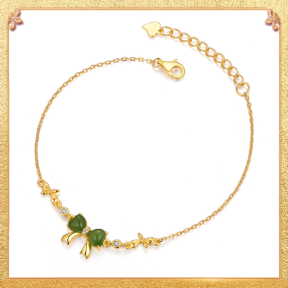 close-up shot display of the butterfly whisper bracelet