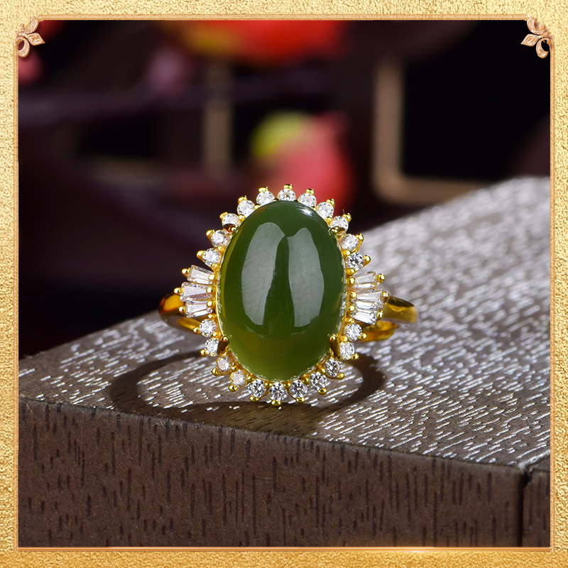 The Classical Jasper Ring - Retro Chinese style