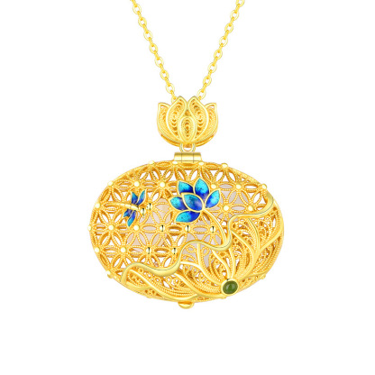 Hetian White Jade "Flower Language" Pendant (Model K1580)