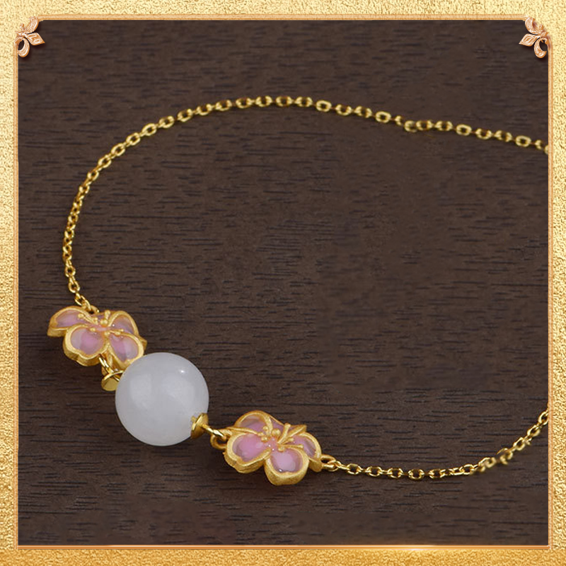 the first display of the cherry blossom bracelet