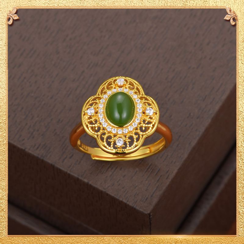 Clover Ring - Signifying health, reputation, true love, and wealth