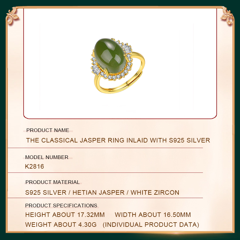 The Classical Jasper Ring's product parameters