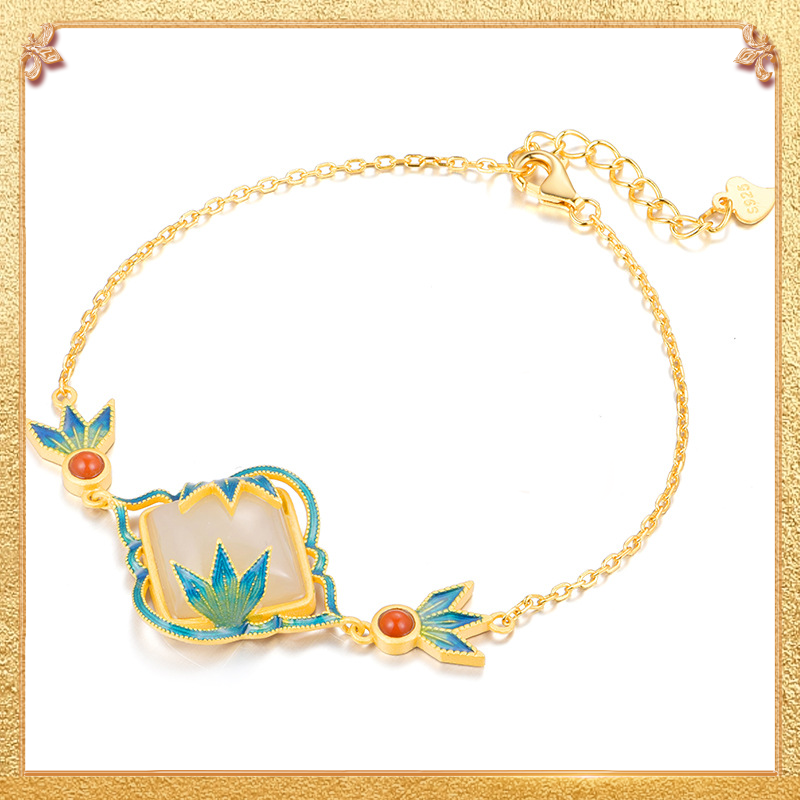 close-up shot display of the rhythm of bamboo bracelet