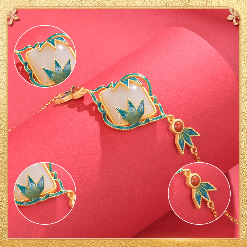 detail display of the rhythm of bamboo bracelet