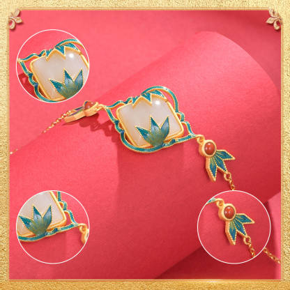 detail display of the rhythm of bamboo bracelet