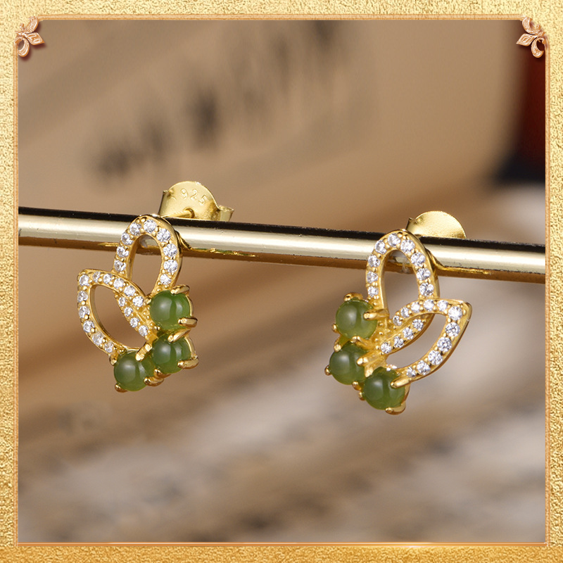 Green butterfly Earrings - embody profound cultural connotations