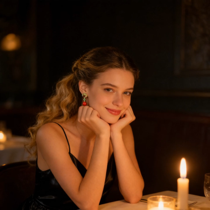 Enamel Phoenix - tail Earrings