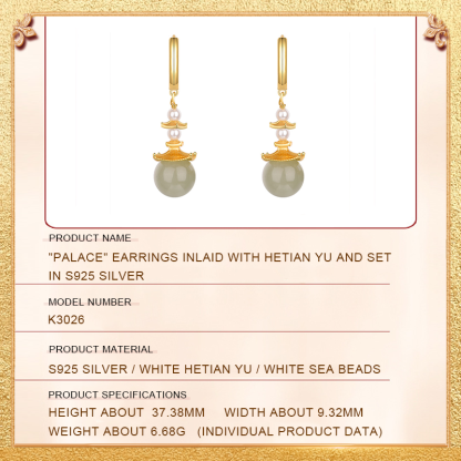 the specification and size of the palace earrings