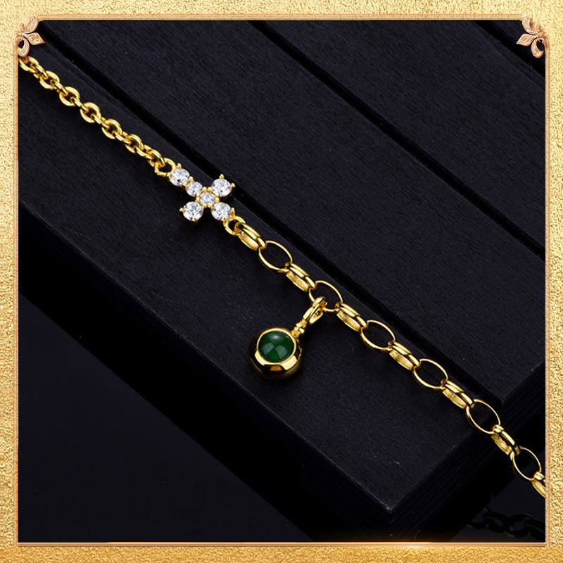 Emerald & Zircon Grace Bracelet