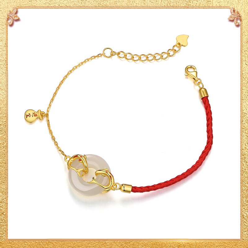 close-up shot display of the dolphin bracelet