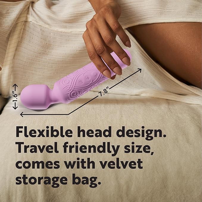 LuLu Vibrator, Vibrators, Womens Sex Toys, Female Sex Toy, Vibrater, Mini Vibrator Wand, Sexy Toys, Sexual Pleasure Tools for Women, Sextoy, Wand Vibrator - Pink