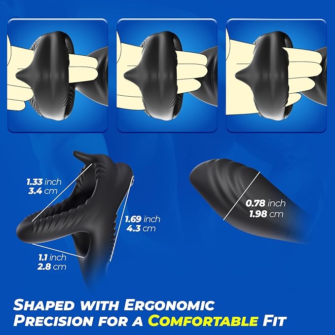 Vibrating Cock Ring Vibrator, 7 Vibration Male Sex Toys for Men Anal Vibrator with Bullet, Prostate Massager Adult Toy, Remote Control Penis Ring Vibrators Couple Sex Toys, Adult Toys for Men