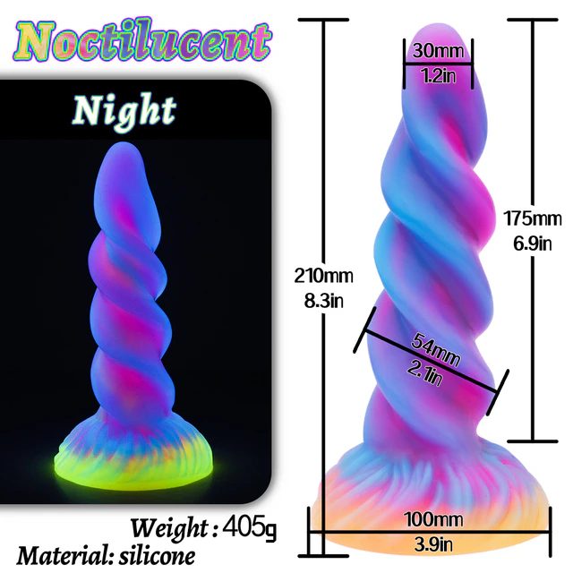 🔥Super burst style🔥Luminous Spiral Monster Dildo