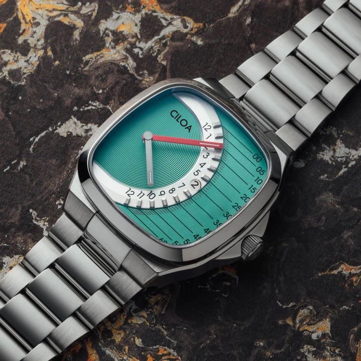 Timeline Retrograde Automatic Watch– Mint Dial
