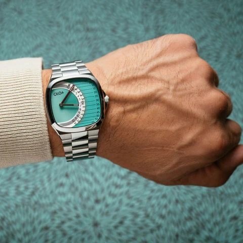 Timeline Retrograde Automatic Watch– Mint Dial