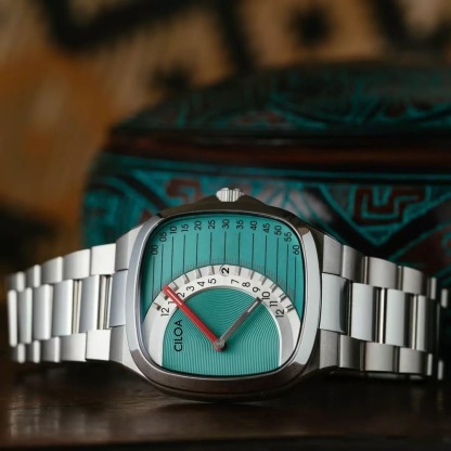 Timeline Retrograde Automatic Watch– Mint Dial