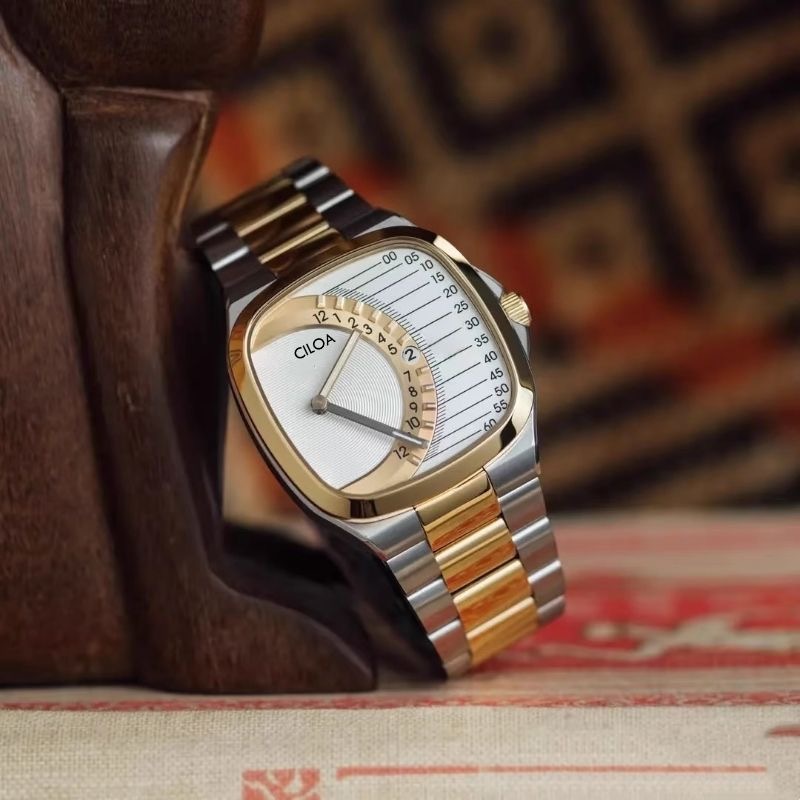 Timeline Retrograde Automatic Watch– Mint Dial