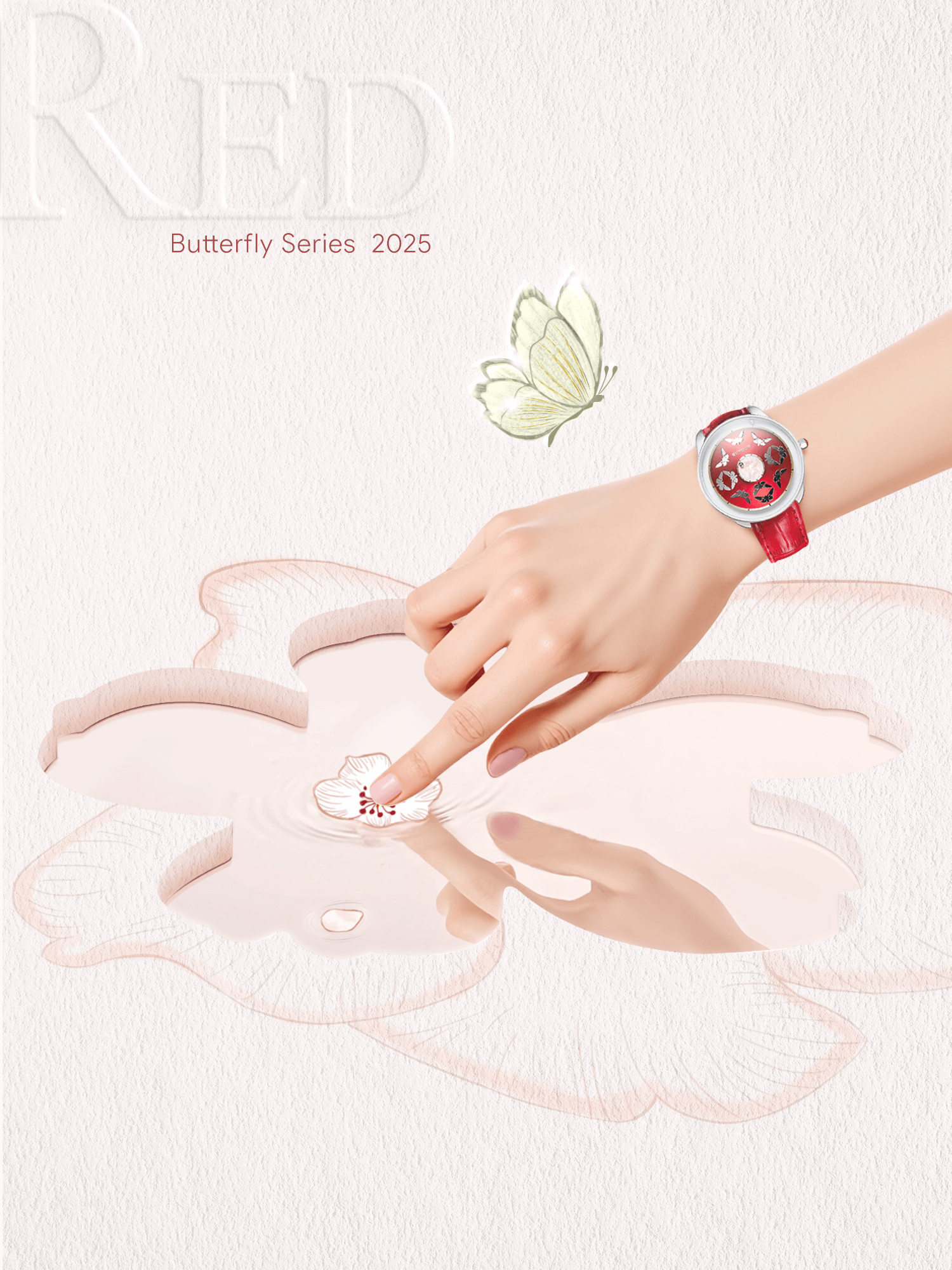 Primeforges Magnetic Ladies Butterfly Watch