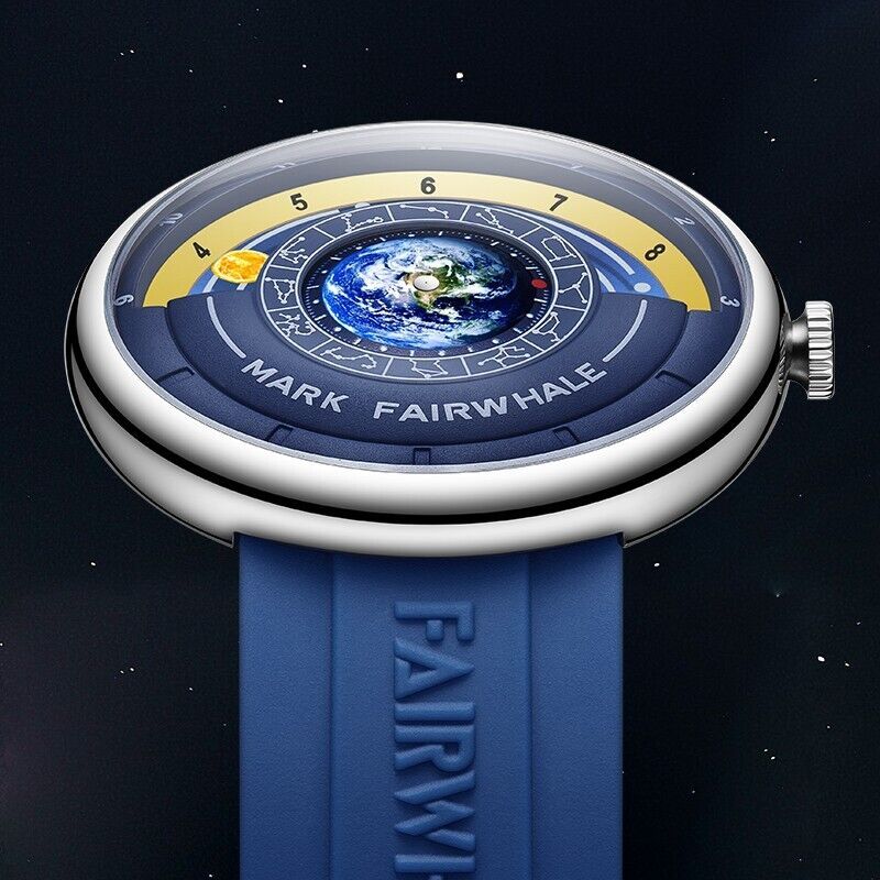 New Luxury Watch Earth Timing Constellation Disk Waterproof Wristwatch