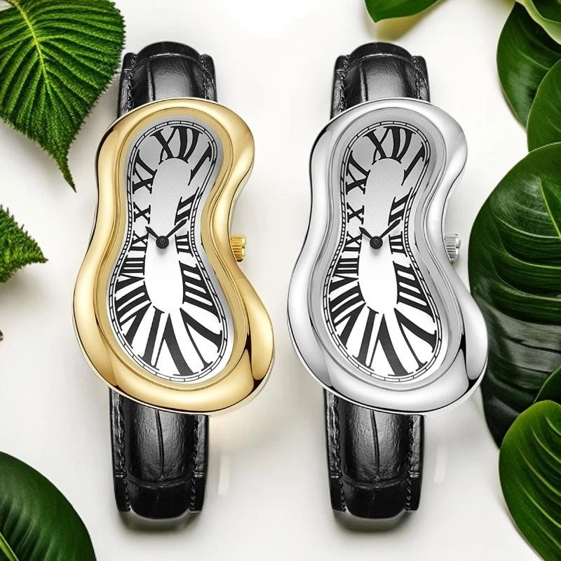 Melting Crash Watch Dali Paris French Rare Irregular Shape Vintage Waterproof
